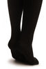 Black Pinstripes Merino Wool Blend