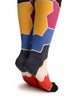 Colourful Puzzle Stripes Over The Knee Socks