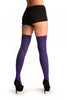 Plain Purple Over The Knee Socks