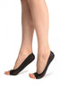 Black Open Toes With Silicon Grip Footies