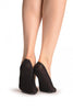 Black Open Toes With Silicon Grip Footies