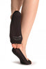 Black Open Toes With Silicon Grip Footies