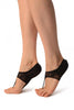 Black Stretch Lace Japanese Footies Socks