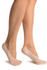 White Four Petals Stripes Lace Footies