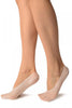 White Four Petals Stripes Lace Footies