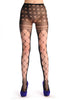 Mesh With Side Seam & Lace Top Fishnet