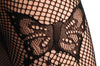 Butterflies & Black Pearls On The Side Fishnet