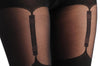 Opaque Faux Stocking With Suspender Belt