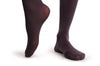 Soft Plum With Wide Opaque & Silver Lurex Side Seam