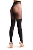 Over The Knee Opaque Socks With Transparent Top