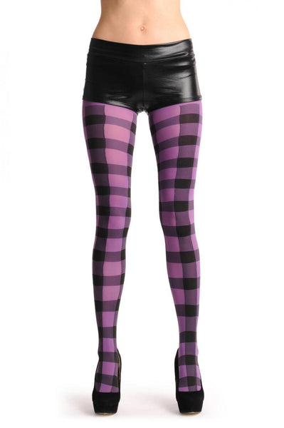 Purple & Black Checkered