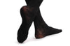 Barocco Lace Style Over The Knee Faux Socks With Transparent Top