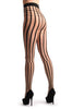 Nude With Checkered Top and Opaque Stripes Turned Below The Knee