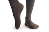 Grey With Opaque Striped Over The Knee Sock & Darker Top 60 Den
