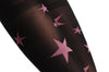 Black With Woven Pink Stars