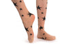 Nude With Black Woven Stars
