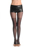Black Sheer Over The Knee With Transparent Ribbon & Bow