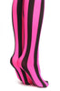 Bright Pink & Black Stripes