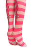 Pink & White Stripes With Over The Knee Cute Cat