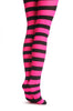 Black & Neon Pink Horizontal Stripes