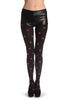 Red Woven Polka Dots On Black