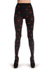 Red Woven Polka Dots On Black