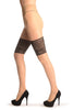 Nude With Faux Seamed Stockings With The Bow