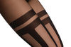 Vertical Stripes & Faux Garter