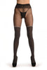 Grey With Opaque Faux Stockings & Light Grey Laced Top