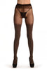 Mocha Melange Faux Stockings & Opaque Top Stripe