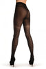 Black With Micro Mesh Butterflies Faux Stockings