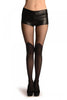 Black With Non Transparent Diamond Over The Knee