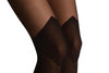 Black With Non Transparent Diamond Over The Knee