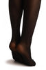 Black With Non Transparent Diamond Over The Knee