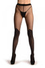 Black With Non Transparent Diamond Over The Knee
