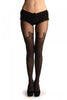 Slate Grey Faux Stockings With Crown Top