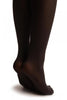 Slate Grey Faux Stockings With Crown Top