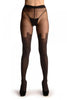 Slate Grey Faux Stockings With Crown Top