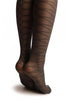 Grey With Woven Corset Faux Stockings