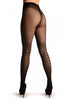 Black With Woven Corset Faux Stockings