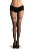 Grey With Geometrical Faux Stockings & Garter