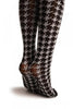 Black & White Woven Dogtooth Pattern