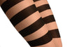 Nude & Black Wide Stripes