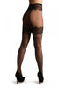 Black With Barocco Lace Faux Suspender Belt