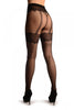 Black With Barocco Lace Faux Suspender Belt