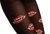 Black With Printed Vampire Kiss (Halloween)