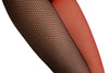 One Leg Red & One Leg Black Fishnet