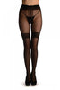 Balck With Silver Lurex & Faux Black Suspenders