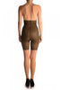 Beige With Strong Floral Corset Shaping Tummy In Tights