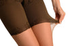 Beige With Strong Floral Corset Shaping Tummy In Tights